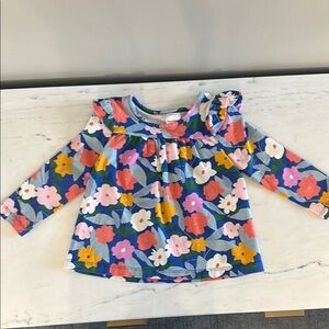 Hanna Andersson, 3T Adorable Floral Kids Top - Blue, Pink, Yellow